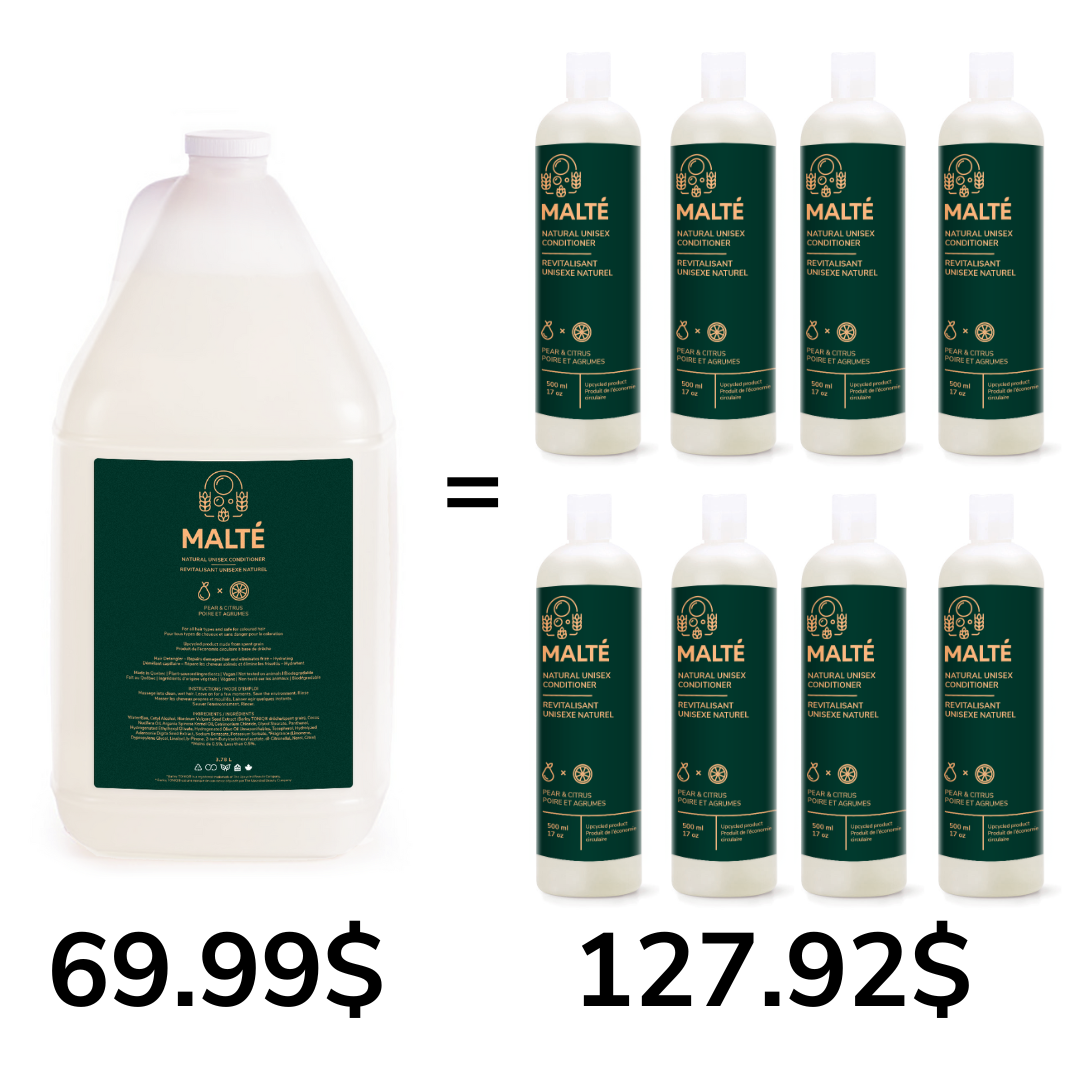 Revitalisant unisexe naturel hydratant et démêlant (Poire et Agrumes) - 3.78L