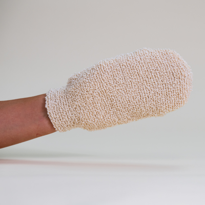 Gant exfoliant et moussant en chanvre
