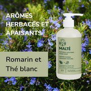 Savon à mains Naturel - Romarin et Thé Blanc