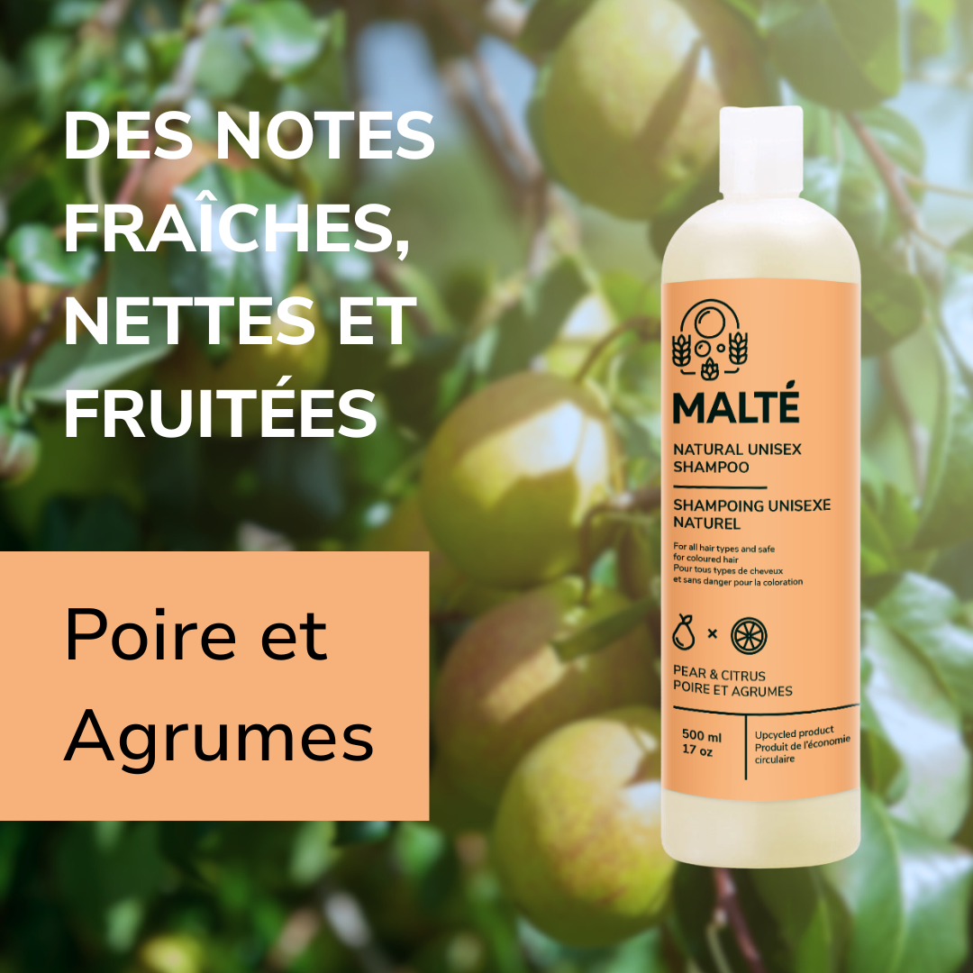 Duo Shampoing et Revitalisant naturels - Poire et Agrumes