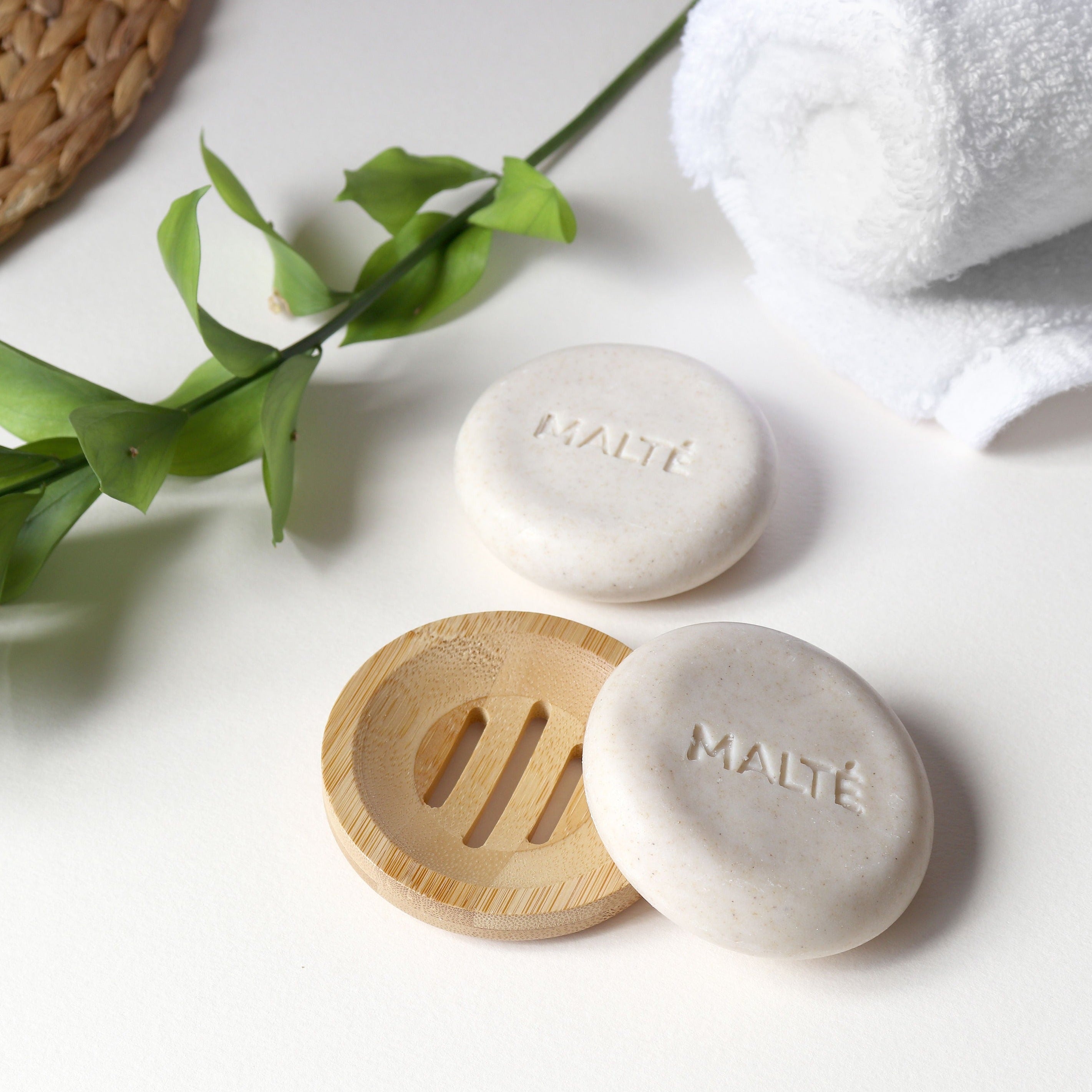 Porte-savon en bambou naturel