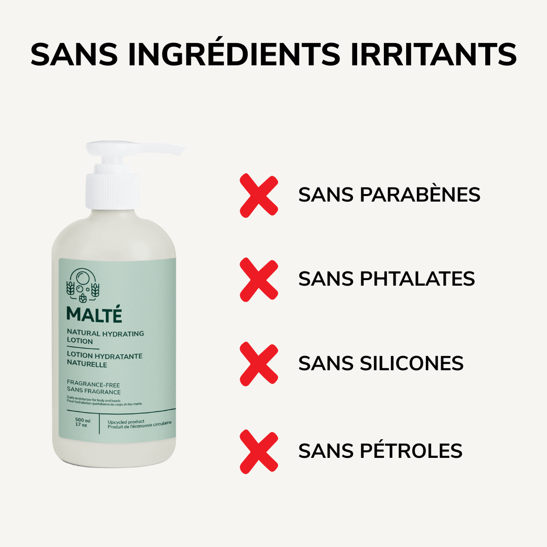 Lotion hydratante naturelle - Sans fragrance