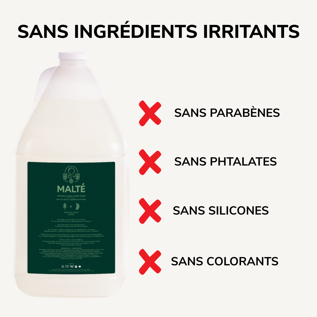 Revitalisant unisexe naturel hydratant et démêlant (Boisé) - 3.78L