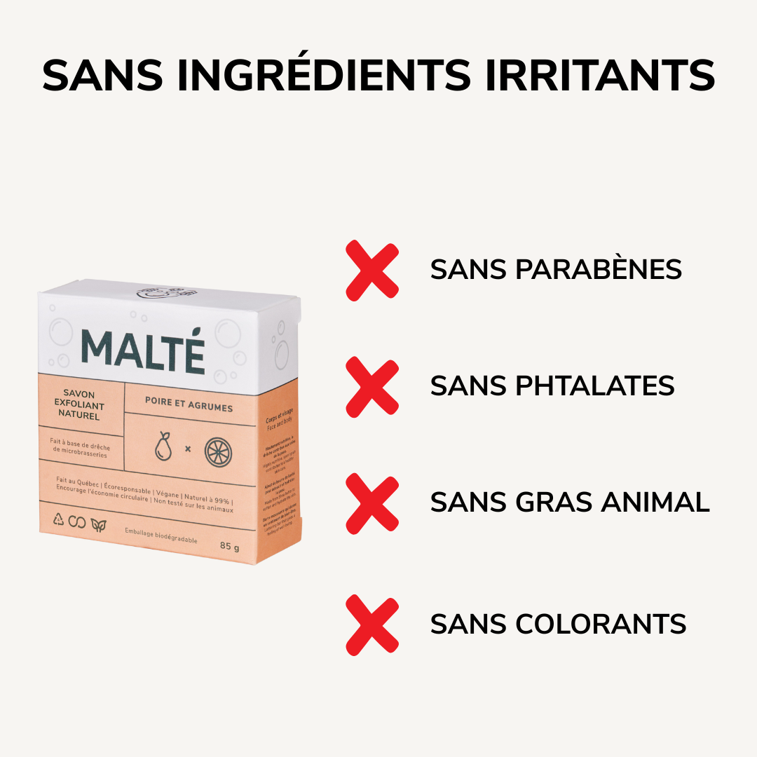 Savons hydratants et exfoliants - Offre