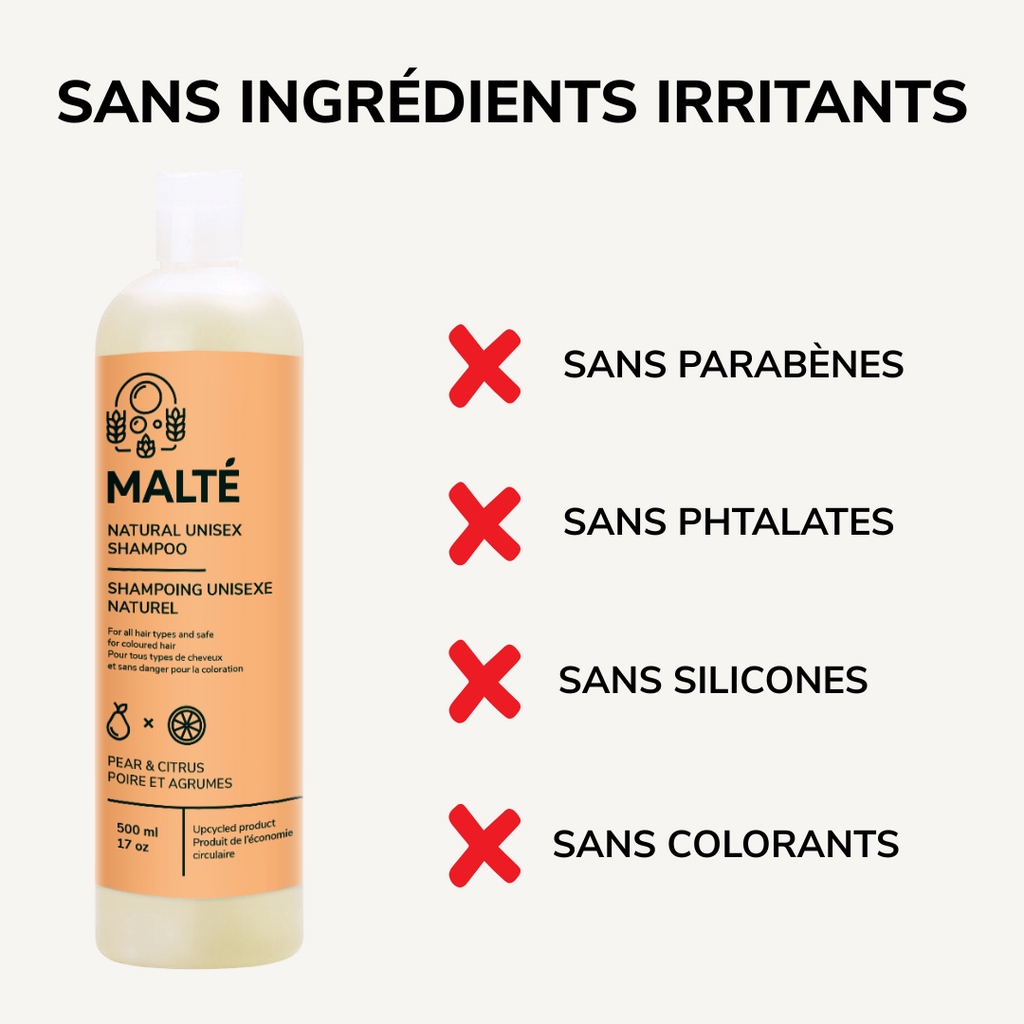 Duo Shampoing et Revitalisant naturels - Poire et Agrumes