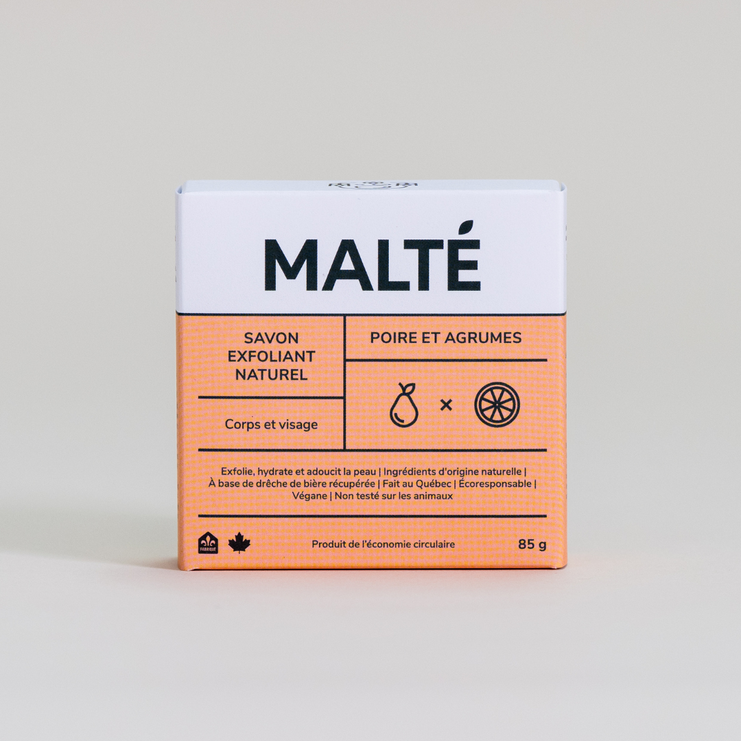 Savon naturel hydratant et exfoliant - Poire et Agrumes