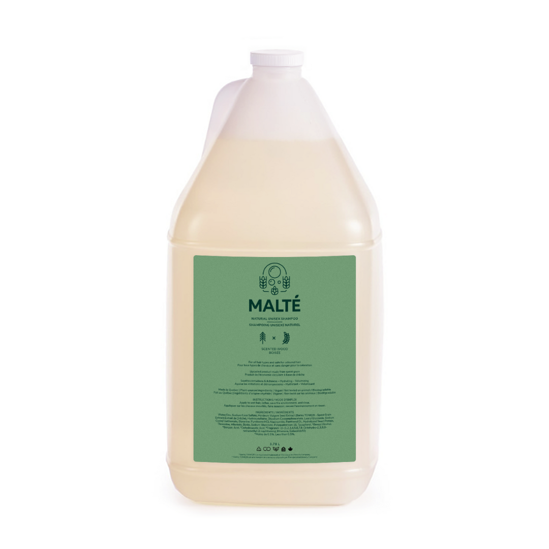 Shampoing naturel unisexe hydratation et volume (Boisé) - 3.78L