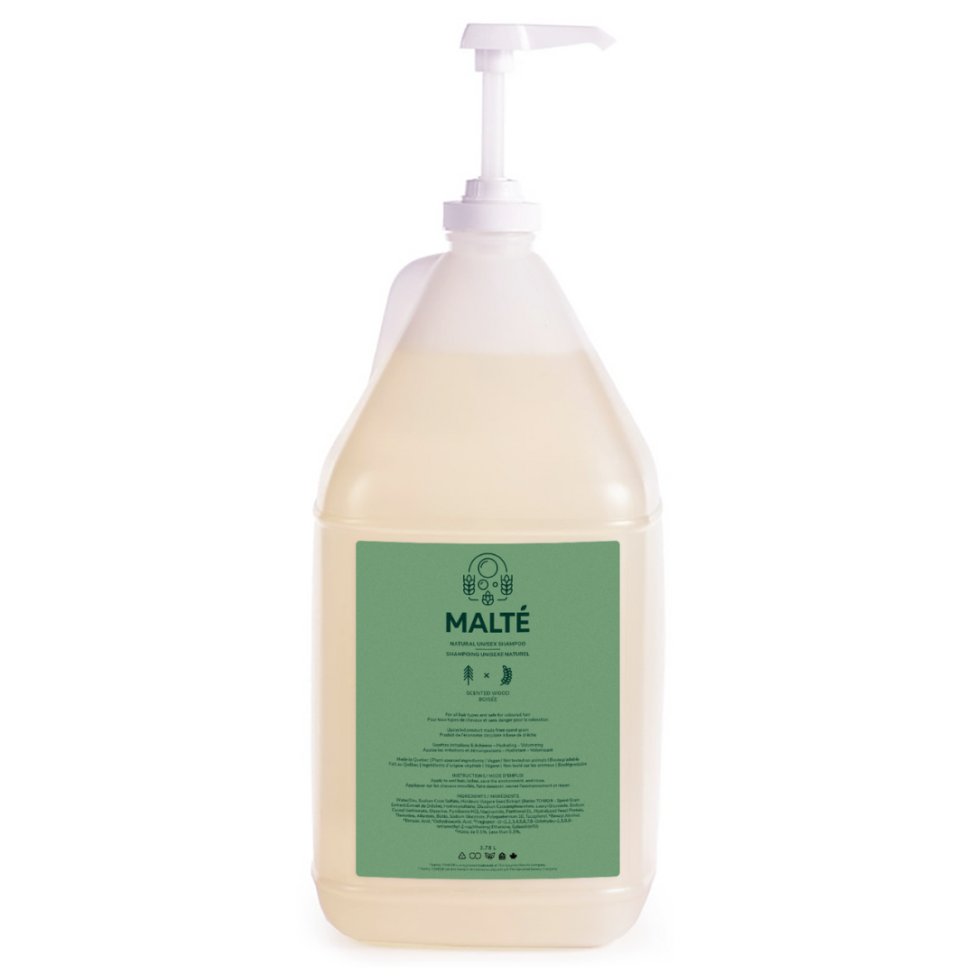 Shampoing naturel unisexe hydratation et volume (Boisé) - 3.78L